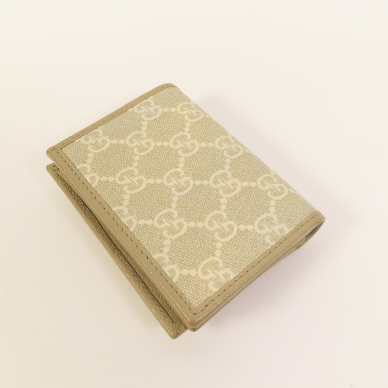 GUCCI 塗層帆布Horsebit 1955金扣錢包-4