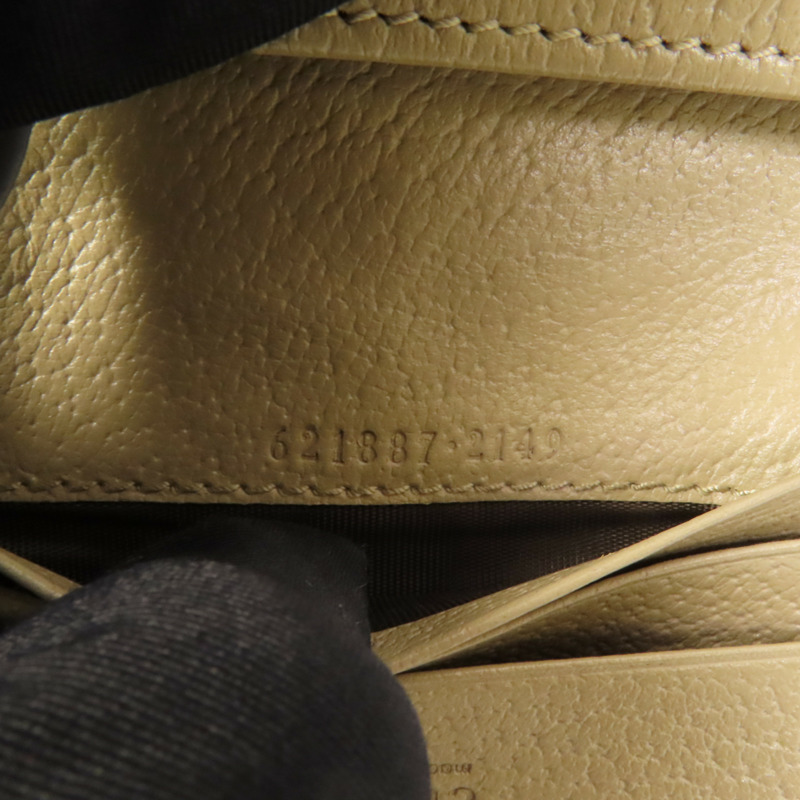 GUCCI 塗層帆布Horsebit 1955金扣錢包-8