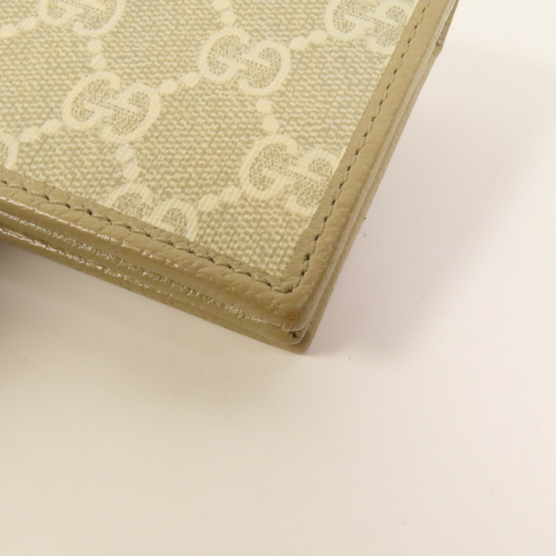 GUCCI 塗層帆布Horsebit 1955金扣錢包-12