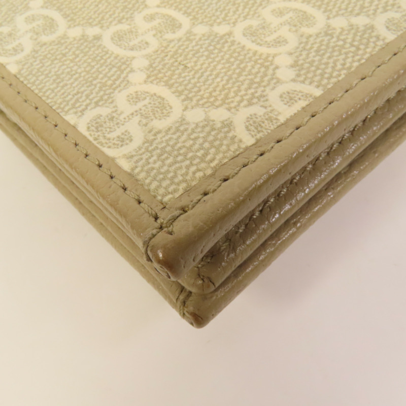 GUCCI 塗層帆布Horsebit 1955金扣錢包-13