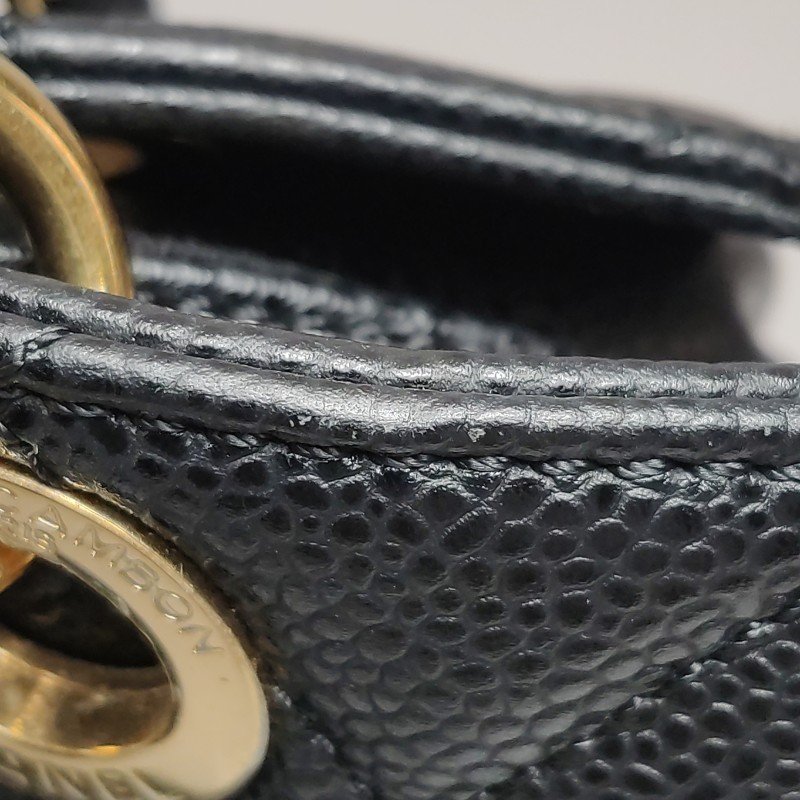 Chanel PTT小號牛皮純色菱格絎縫雙Clogo單肩包-13