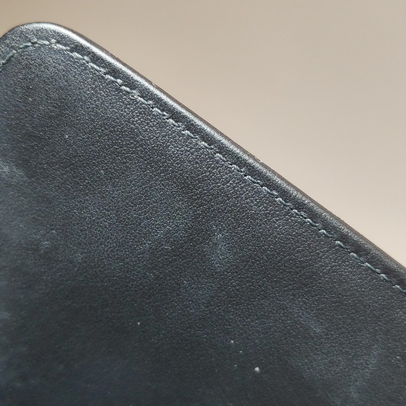 Chanel Leboy季節限定款中號牛皮釘珠裝飾方形雙C鎖扣單肩包-11