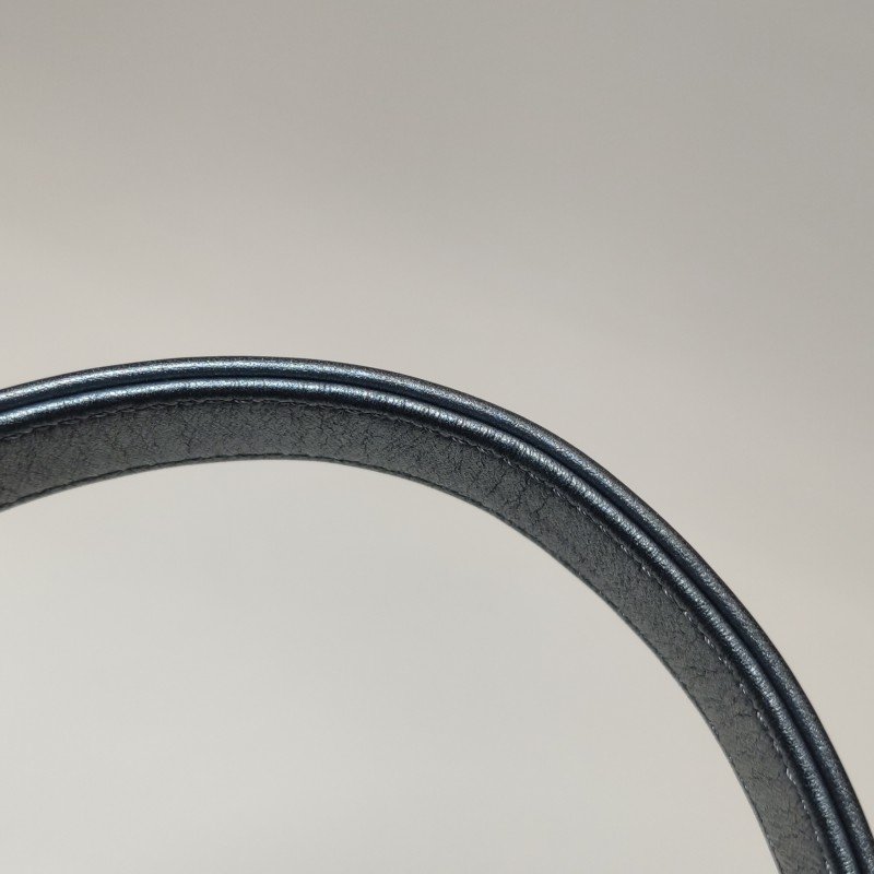 Chanel Leboy季節限定款中號牛皮釘珠裝飾方形雙C鎖扣單肩包-12