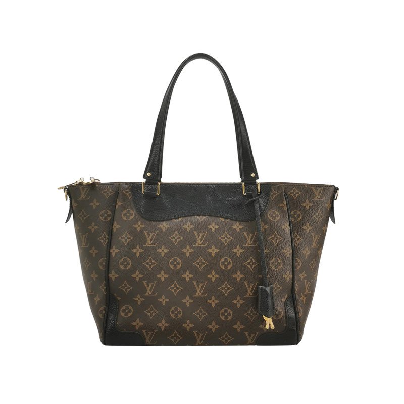 Louis Vuitton(LV)Estrela牛皮拼色Monogram印花餃子包單肩包-0