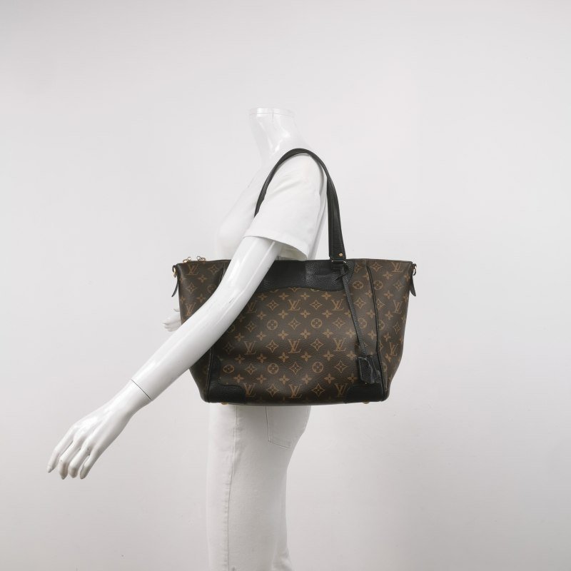 Louis Vuitton(LV)Estrela牛皮拼色Monogram印花餃子包單肩包-1