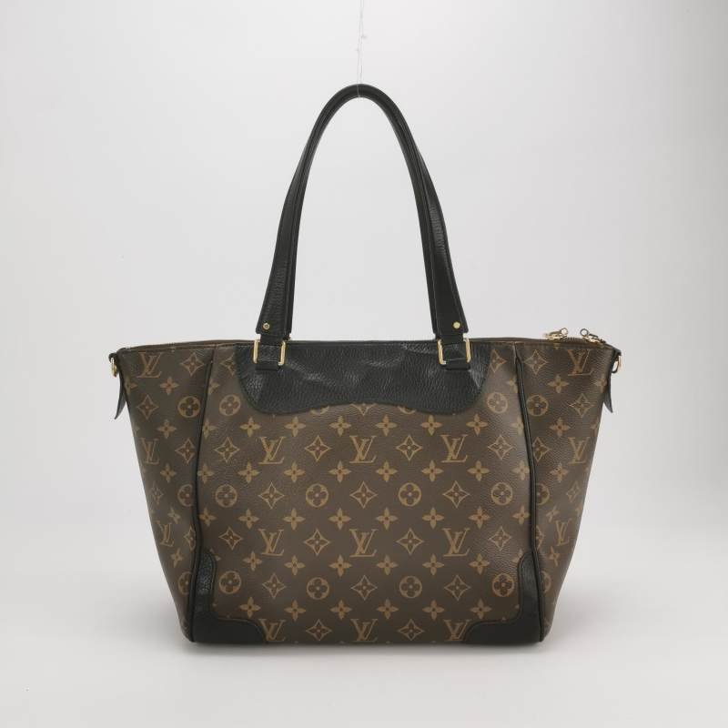 Louis Vuitton(LV)Estrela牛皮拼色Monogram印花餃子包單肩包-4
