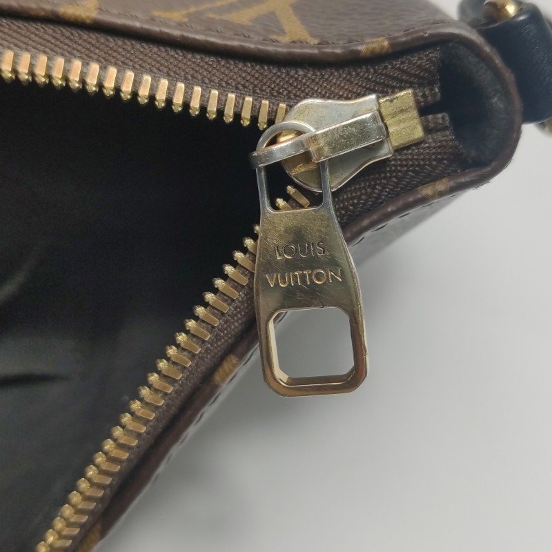 Louis Vuitton(LV)Estrela牛皮拼色Monogram印花餃子包單肩包-12