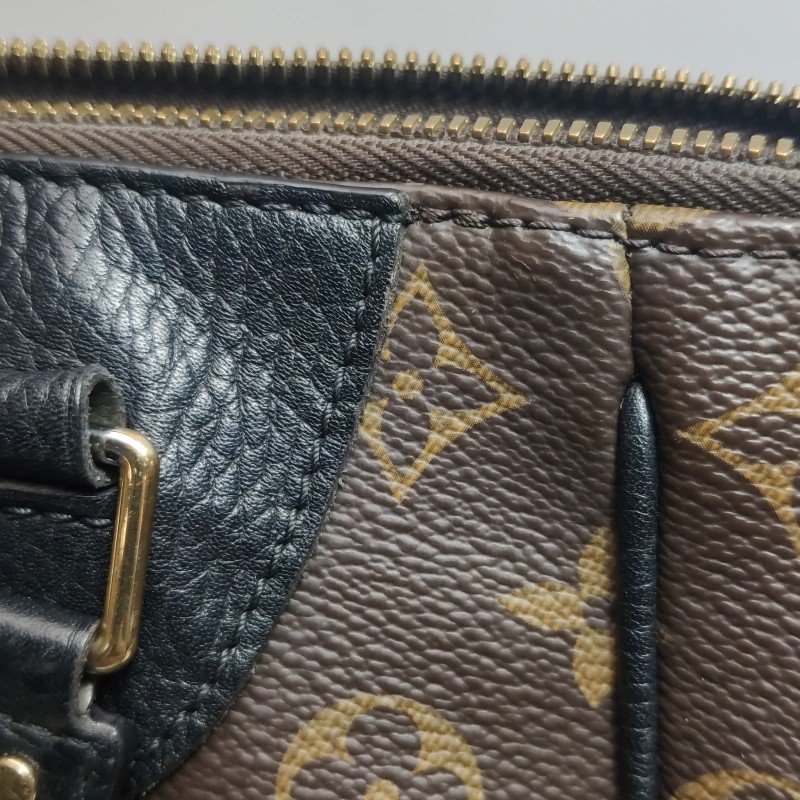 Louis Vuitton(LV)Estrela牛皮拼色Monogram印花餃子包單肩包-17