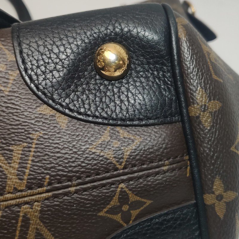 Louis Vuitton(LV)Estrela牛皮拼色Monogram印花餃子包單肩包-23