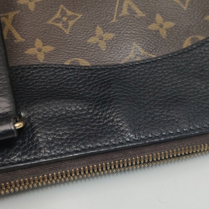 Louis Vuitton(LV)Estrela牛皮拼色Monogram印花餃子包單肩包-24