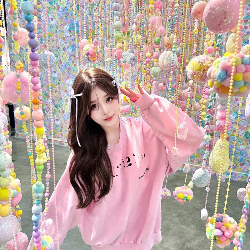 Balenciaga 櫻花粉衛衣-4