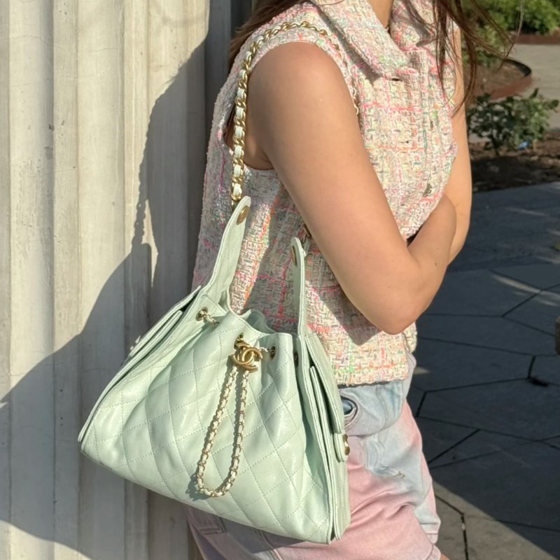 CHANEL 25 Hobo bag - 小號薄荷綠金-1