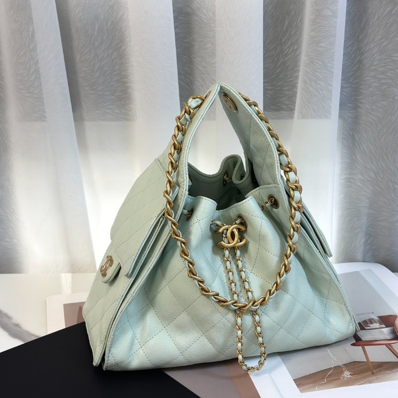 CHANEL 25 Hobo bag - 小號薄荷綠金-2