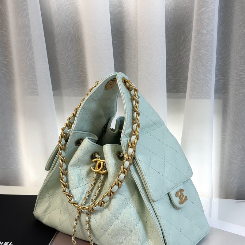 CHANEL 25 Hobo bag - 小號薄荷綠金-3