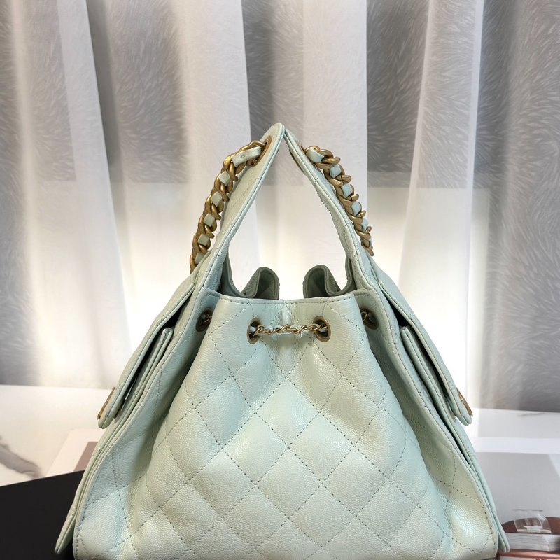 CHANEL 25 Hobo bag - 小號薄荷綠金-4