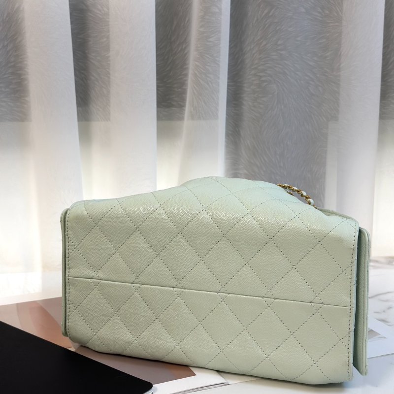 CHANEL 25 Hobo bag - 小號薄荷綠金-5