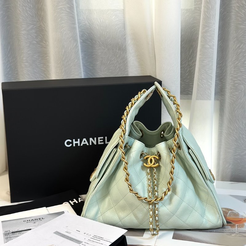 CHANEL 25 Hobo bag - 小號薄荷綠金-8