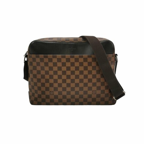 Louis Vuitton(LV)Jake牛皮棋盤格字母logo斜挎包單肩包