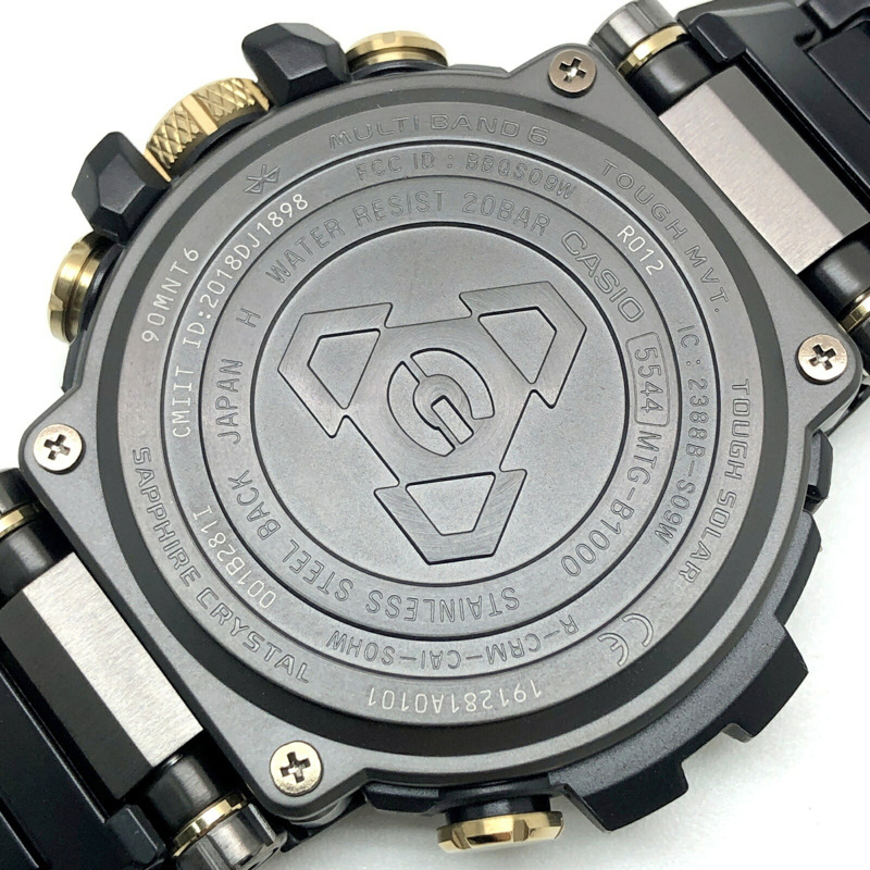 卡西歐 G-SHOCK 手錶 MTG-B1000DCM-1A MT-G 迷彩電波太陽能藍牙手機連接三重 G 防震、防離心、防震動金屬指針式錶盤，2019 年 11 月發售，Mikunigaoka 專賣店販售。-7