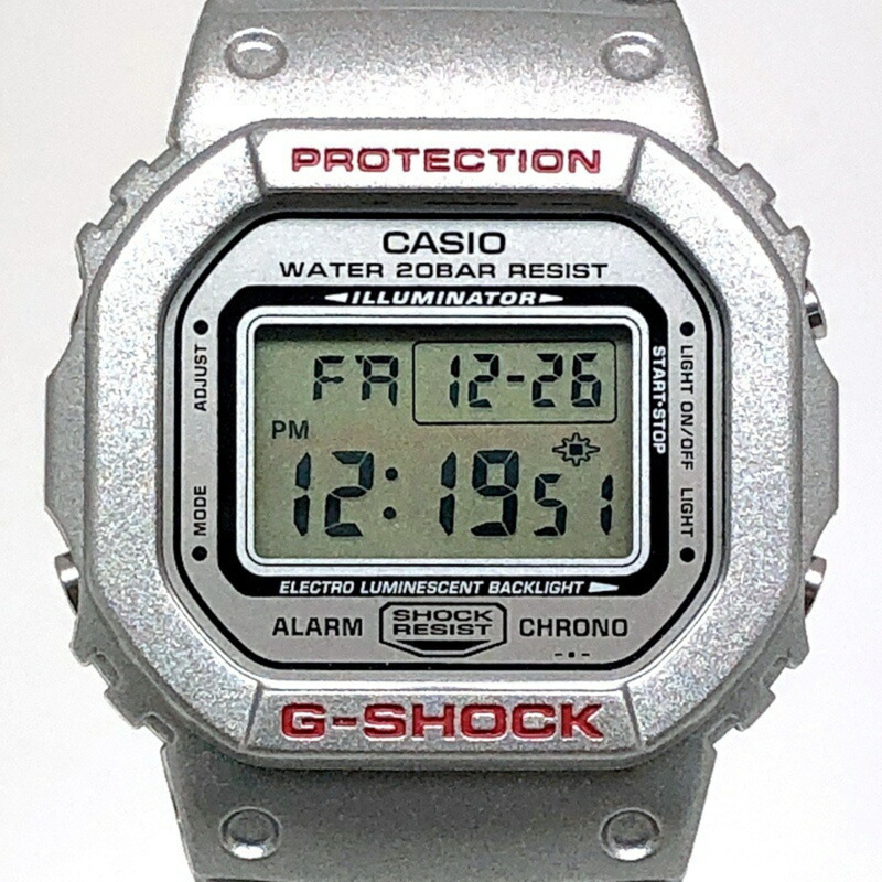 G-SHOCK CASIO 手錶 DW-5600FLJP2-8 JAPAN PROJECT 平山雄二、谷真吾、伊藤百合子合作款 金屬銀色 2001 年左右發售 三國丘店-0