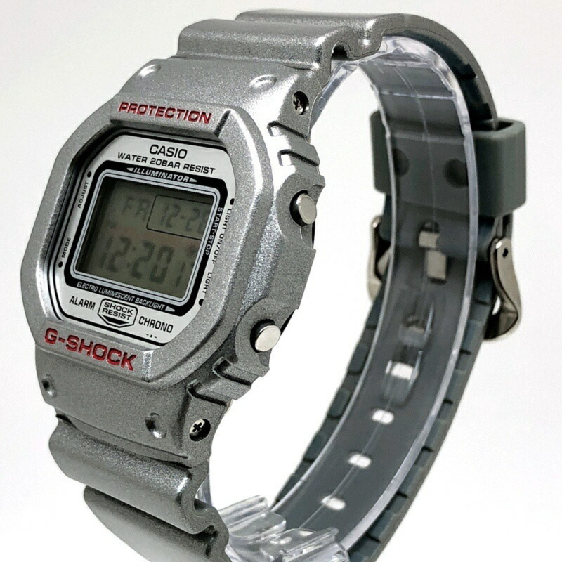 G-SHOCK CASIO 手錶 DW-5600FLJP2-8 JAPAN PROJECT 平山雄二、谷真吾、伊藤百合子合作款 金屬銀色 2001 年左右發售 三國丘店-2