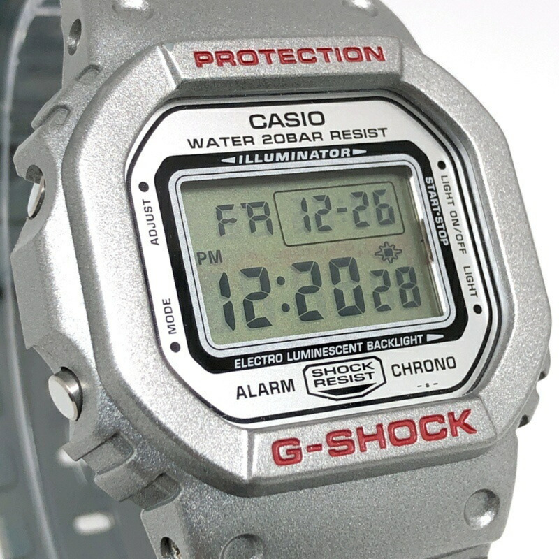 G-SHOCK CASIO 手錶 DW-5600FLJP2-8 JAPAN PROJECT 平山雄二、谷真吾、伊藤百合子合作款 金屬銀色 2001 年左右發售 三國丘店-3