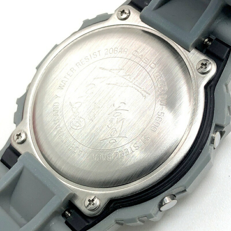 G-SHOCK CASIO 手錶 DW-5600FLJP2-8 JAPAN PROJECT 平山雄二、谷真吾、伊藤百合子合作款 金屬銀色 2001 年左右發售 三國丘店-7