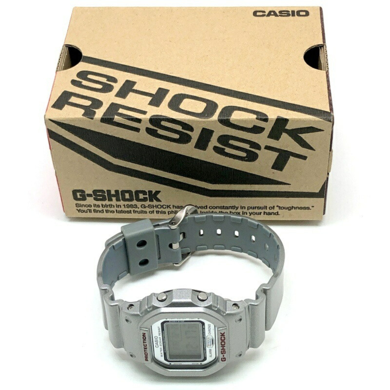 G-SHOCK CASIO 手錶 DW-5600FLJP2-8 JAPAN PROJECT 平山雄二、谷真吾、伊藤百合子合作款 金屬銀色 2001 年左右發售 三國丘店-9