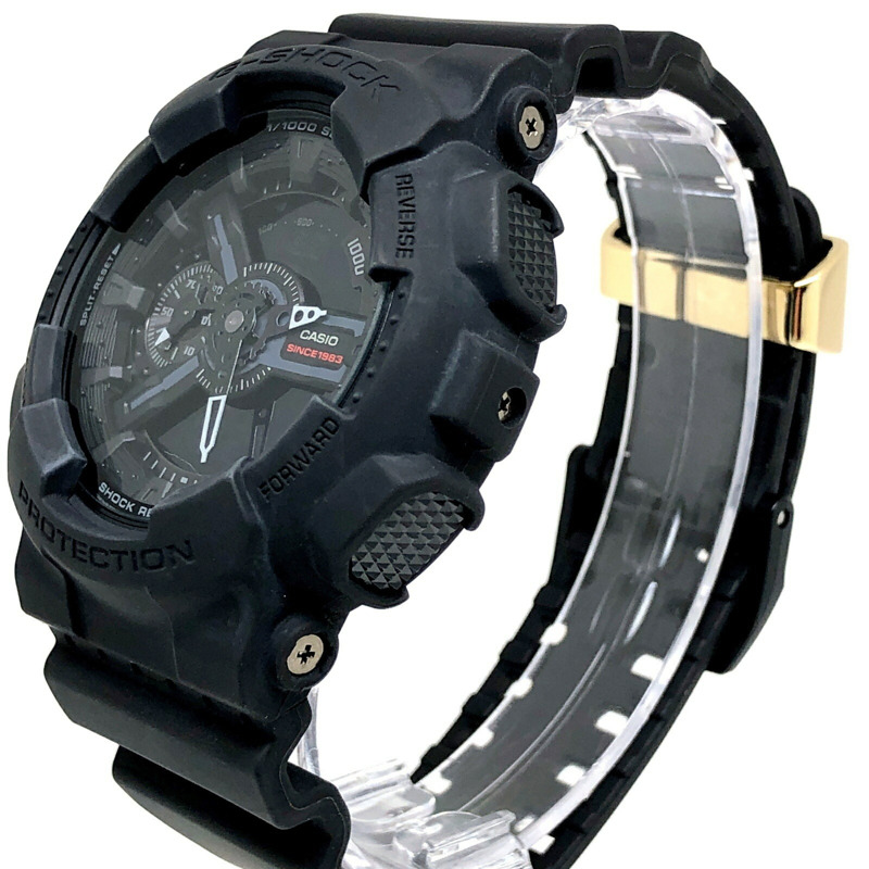 卡西歐 G-SHOCK GA-135A-1A 35週年紀念版 BIG BANG 黑色錶殼，霧面，指針/數位雙顯，2017年9月發售，Mikunigaoka 專賣店販售。-2