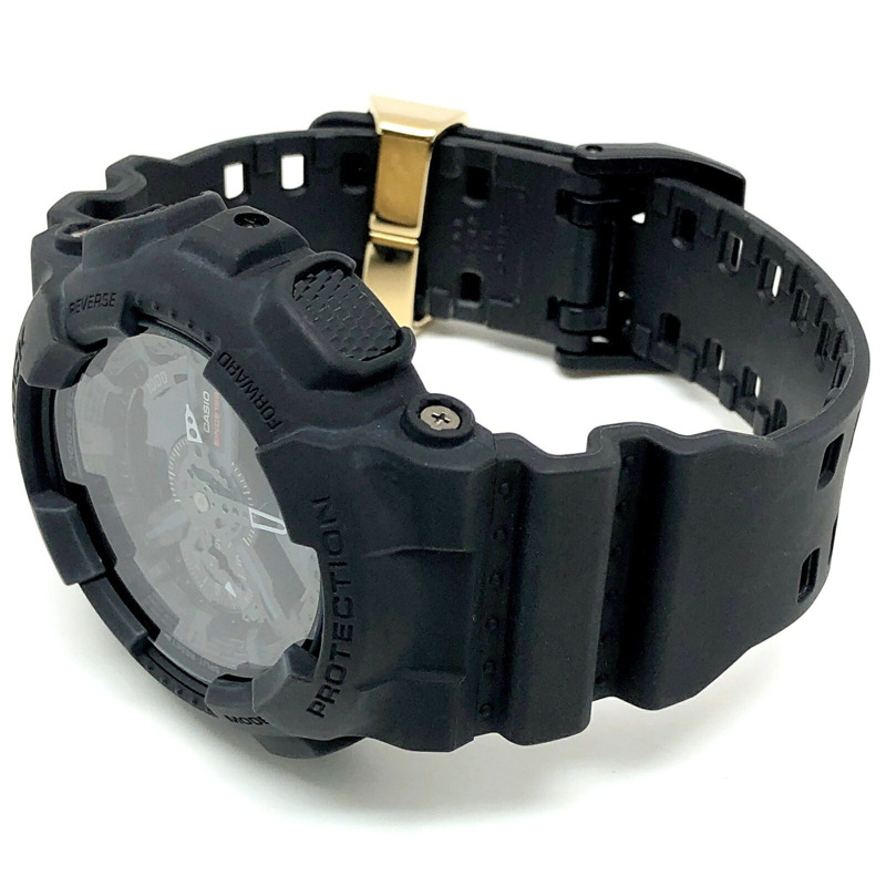 卡西歐 G-SHOCK GA-135A-1A 35週年紀念版 BIG BANG 黑色錶殼，霧面，指針/數位雙顯，2017年9月發售，Mikunigaoka 專賣店販售。-4