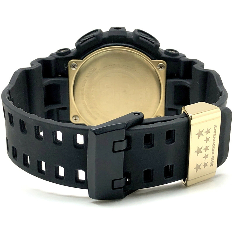 卡西歐 G-SHOCK GA-135A-1A 35週年紀念版 BIG BANG 黑色錶殼，霧面，指針/數位雙顯，2017年9月發售，Mikunigaoka 專賣店販售。-5