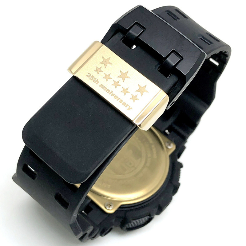 卡西歐 G-SHOCK GA-135A-1A 35週年紀念版 BIG BANG 黑色錶殼，霧面，指針/數位雙顯，2017年9月發售，Mikunigaoka 專賣店販售。-6