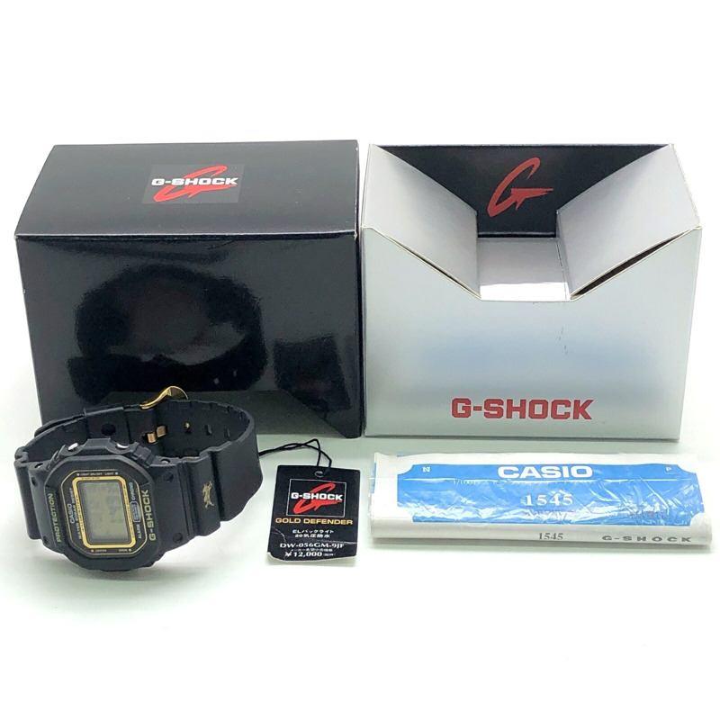 卡西歐 G-SHOCK 手錶 DW-056GM-9 金色衛士 金色衛士方形 黑色 藍龍 2002年3月發售 三國丘店-9