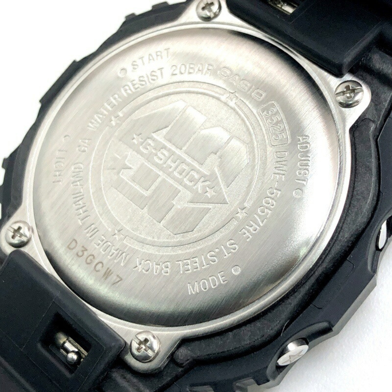 卡西歐 G-SHOCK 手錶 DWE-5657RE-1 40 週年紀念版復刻黑色款，紀念品牌誕生週年，復刻黑色生物質塑膠替換錶圈，所有里程碑紀念款，將於 2023 年 5 月在 Mikunigaoka 商店發售。-7