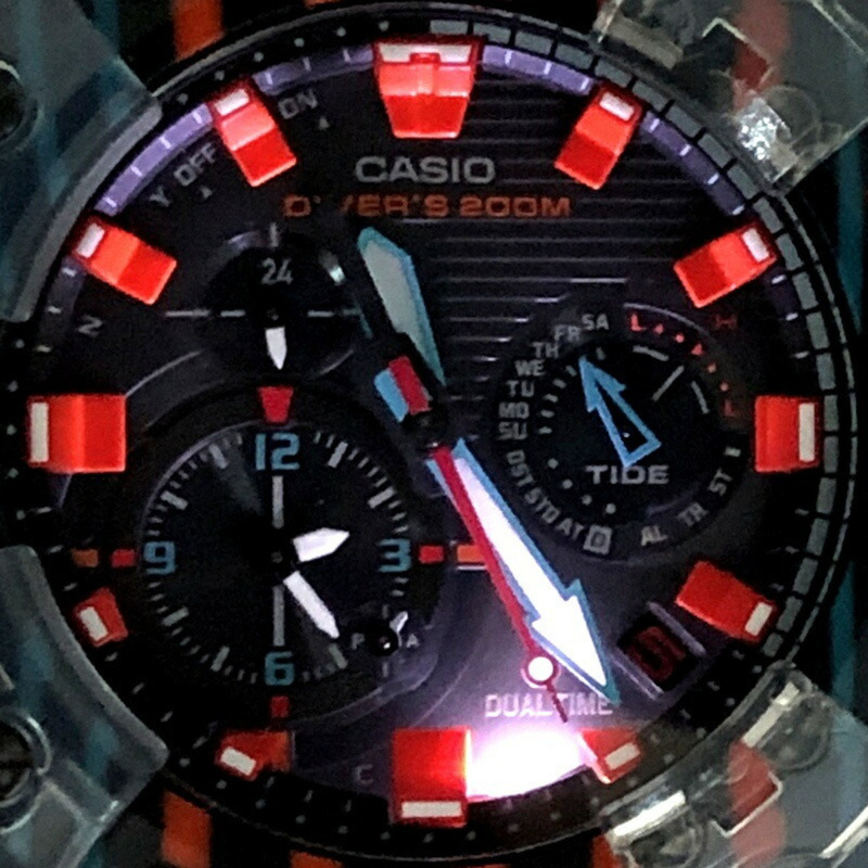 卡西歐 G-SHOCK GWF-A1000APF-1A 蛙人30週年紀念版腕錶,蛙人週年紀念版,配備毒鏢蛙、電波太陽能、藍牙、碳纖維核心防護結構和多色指針,2023年1月發售,Mikunigaoka 專賣店有售。-8