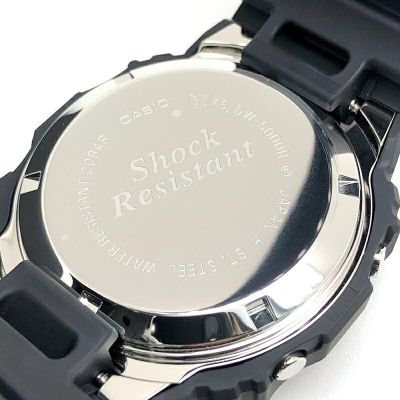 卡西歐 G-SHOCK 手錶 DW-5000R-1A 原版 G-Shock 復刻版 旋入式後蓋 無段錶圈 LED 背光 生物質塑膠 5000 系列 2024 年 12 月發售 Mikunigaoka 商店-7