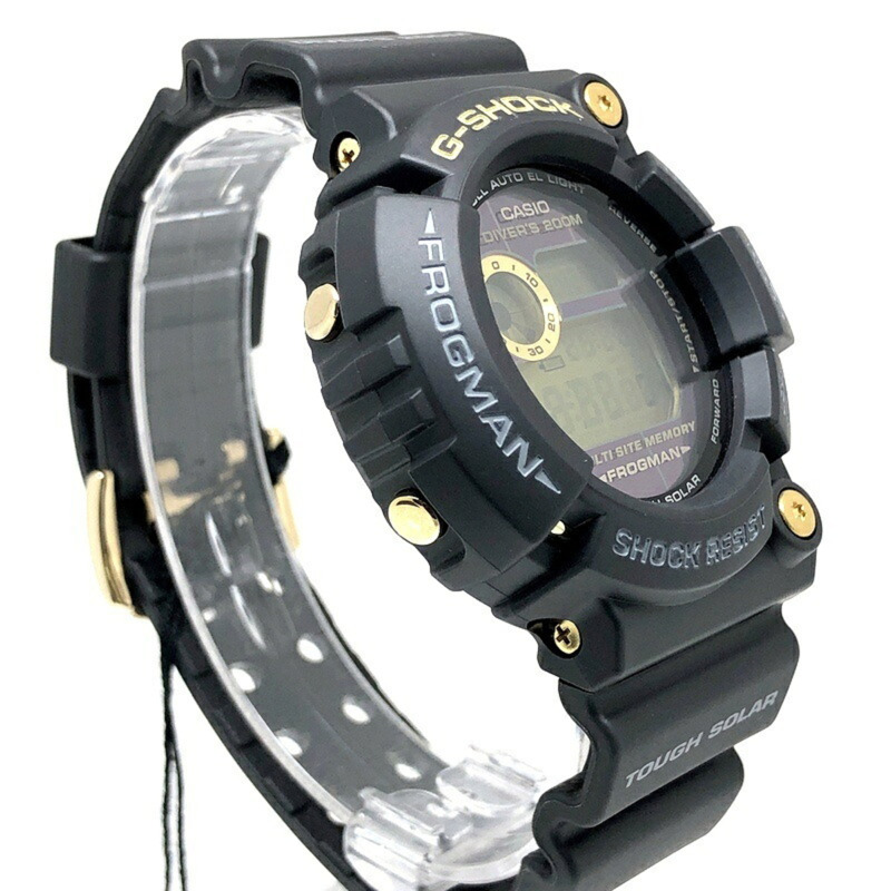 卡西歐 G-SHOCK GW-225A-1 25週年紀念版蛙人黎明黑限量版週年紀念蛙人Tough Solar金色款，2007年5月在三國丘店發售-1