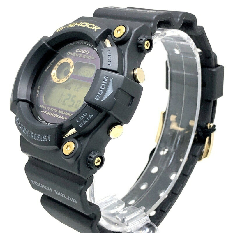 卡西歐 G-SHOCK GW-225A-1 25週年紀念版蛙人黎明黑限量版週年紀念蛙人Tough Solar金色款，2007年5月在三國丘店發售-2