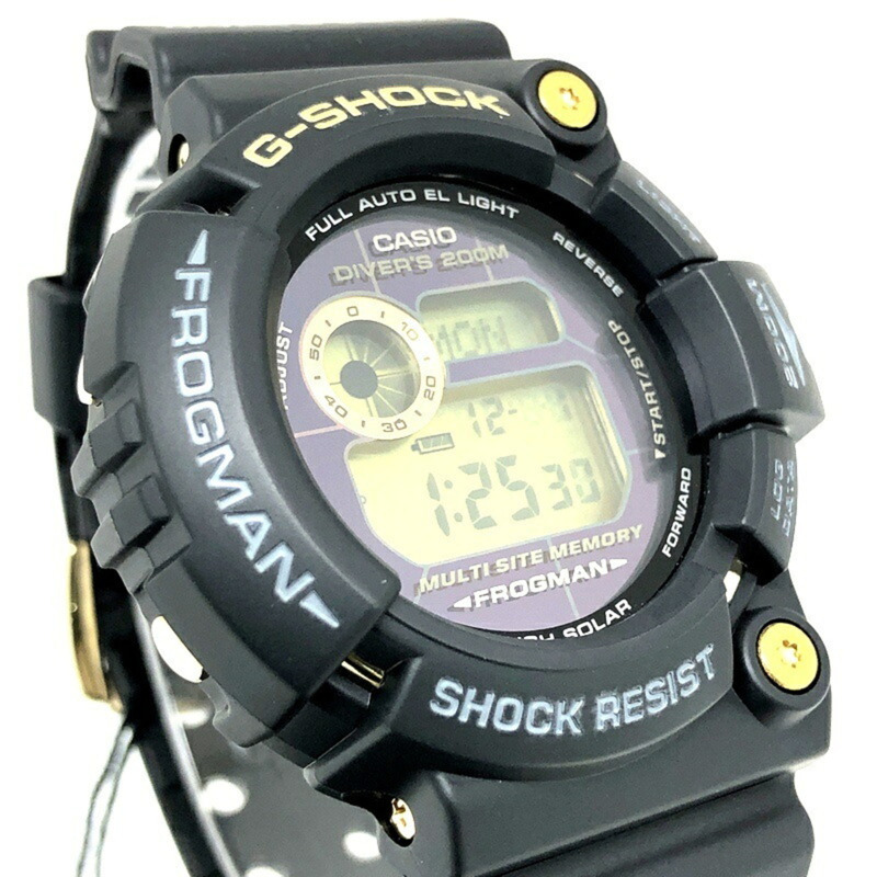卡西歐 G-SHOCK GW-225A-1 25週年紀念版蛙人黎明黑限量版週年紀念蛙人Tough Solar金色款，2007年5月在三國丘店發售-3
