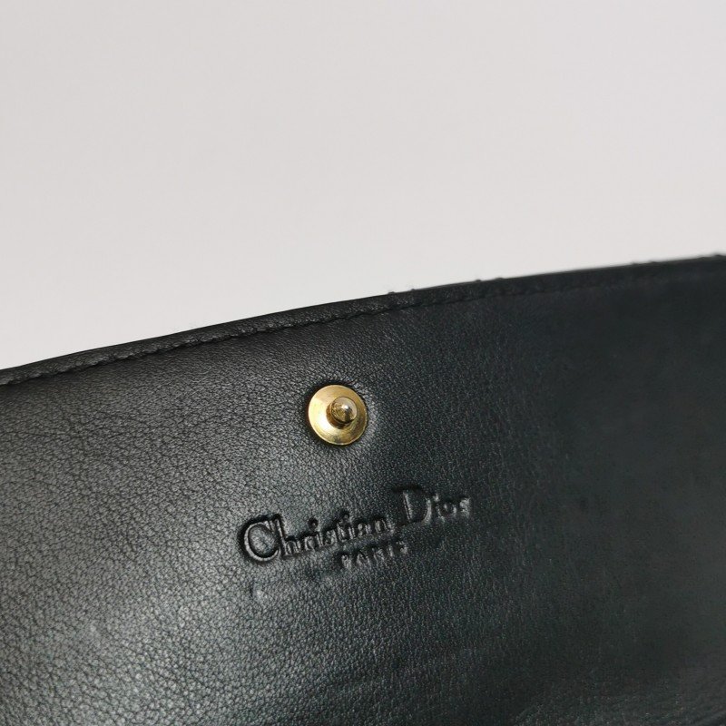 Dior Lady Dior戴妃包牛皮漆皮純色字母Logo吊飾手提包-11