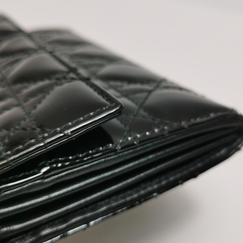 Dior Lady Dior戴妃包牛皮漆皮純色字母Logo吊飾手提包-14