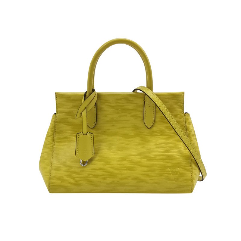 Louis Vuitton(LV)Marly牛皮純色LV標誌斜挎包單肩包-0