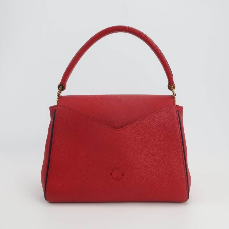 Louis Vuitton(LV)Double V牛皮拼色Monogram印花翻蓋包斜挎包單肩包-4