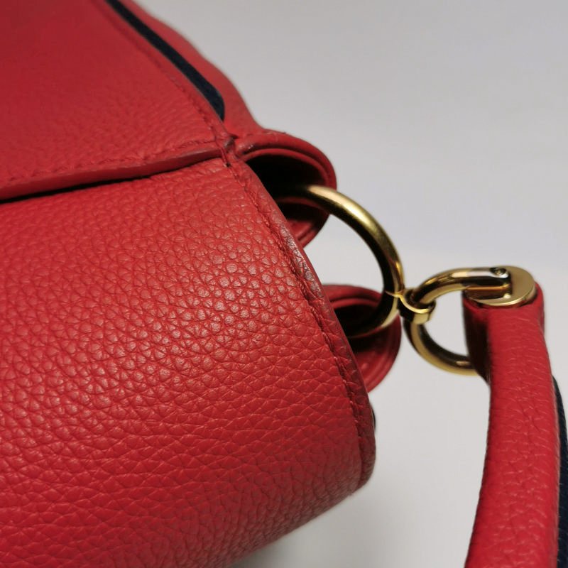 Louis Vuitton(LV)Double V牛皮拼色Monogram印花翻蓋包斜挎包單肩包-19