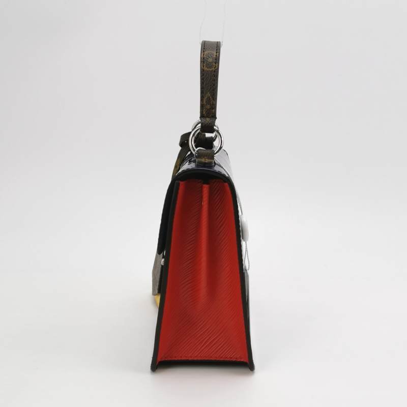 Louis Vuitton(LV)Spring Street牛皮拼色S-lock鎖扣斜挎包單肩包-2