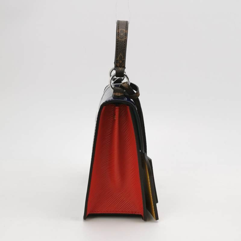 Louis Vuitton(LV)Spring Street牛皮拼色S-lock鎖扣斜挎包單肩包-3