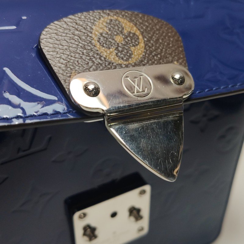 Louis Vuitton(LV)Spring Street牛皮拼色S-lock鎖扣斜挎包單肩包-11