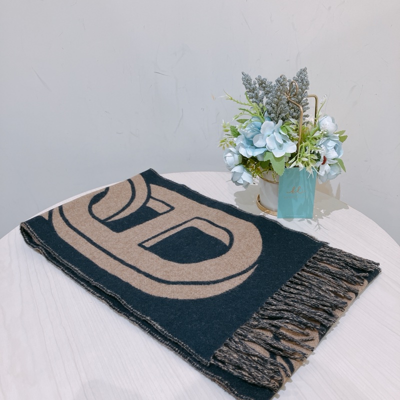 TK1916 HERMES 愛馬仕 拼色頸巾MAILLONS TGM SCARF CASHMERE-2