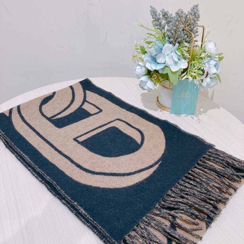 TK1916 HERMES 愛馬仕 拼色頸巾MAILLONS TGM SCARF CASHMERE-3