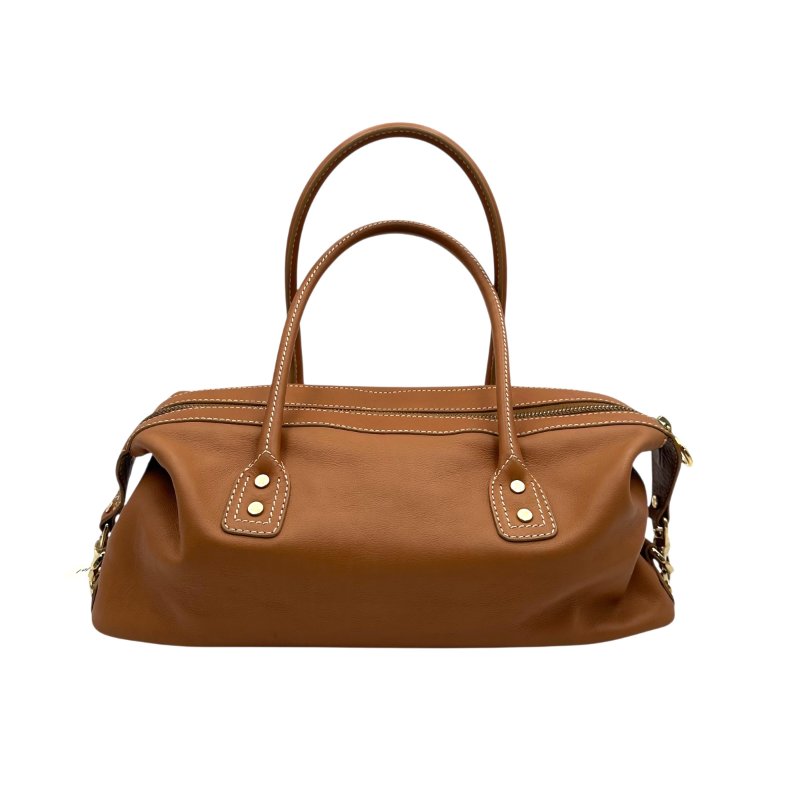 【美收精品】CELINE 金釦咖色波仕頓包/醫生包 C-101【隔月月中將轉賣至日本 上架期限30天】-0